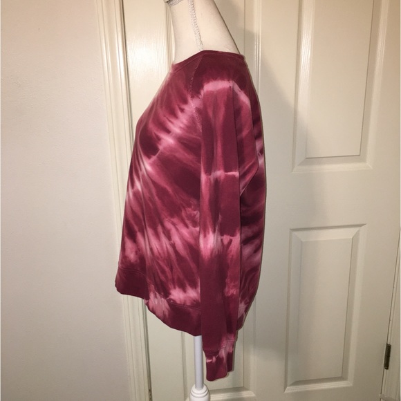 Super Comfy Old Navy Tie Dye Maroon Pink Sweatshirt Straight Fit M - Picture 3 of 7